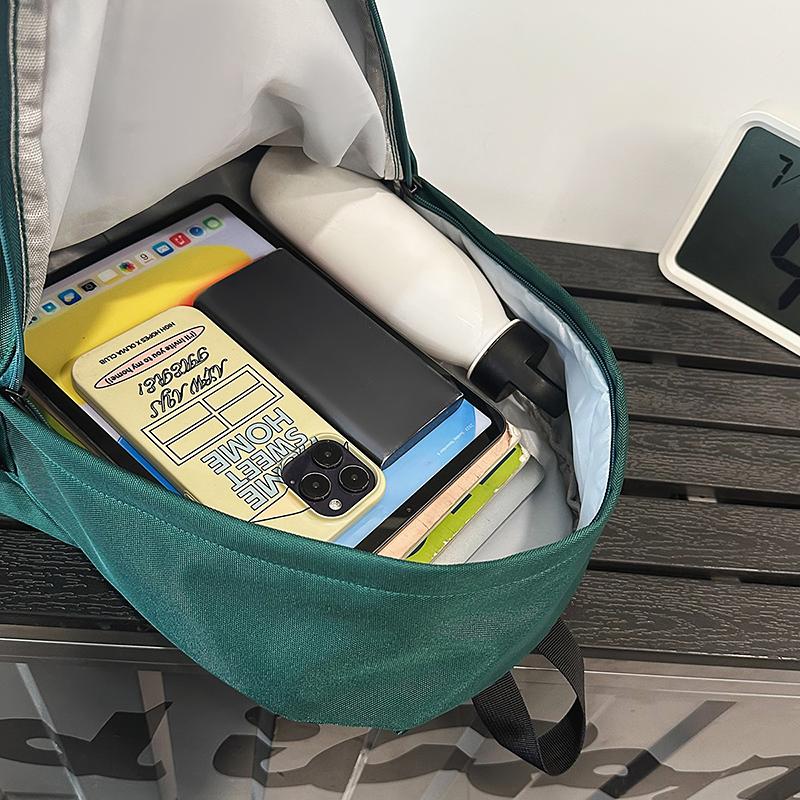 Middle School Student Schoolbag Women's Large Capacity Backpack Letter Print Men Outdoor Backpack