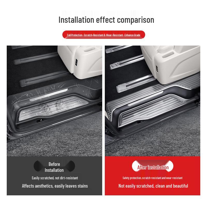 Stainless Steel Scuff Plate Welcome Pedal Protector for Wey Gaoshan 7/8/9
