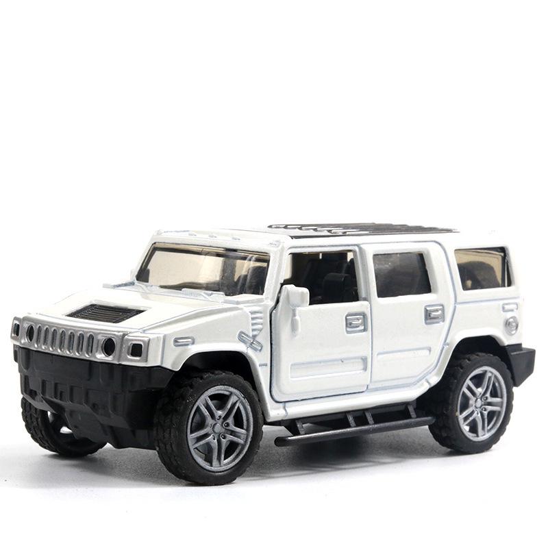 1:36 Benben Alloy Off-Road Police Jeep Toy with Opening Doors Cake Topper
