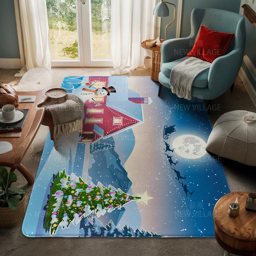 Koberec ke vchodu do domu Rohožka ke dveřím do domu Obývací pokoj Vana Koupelna Protiskluzové koberce s absorpcí vody vana Veselé Vánoce zima