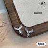 1Pcs Luxury Sparkle Zircon Crescent Shape Pendant Silver Alloy Nail Art  Jewel Decorations Manicure Ornaments