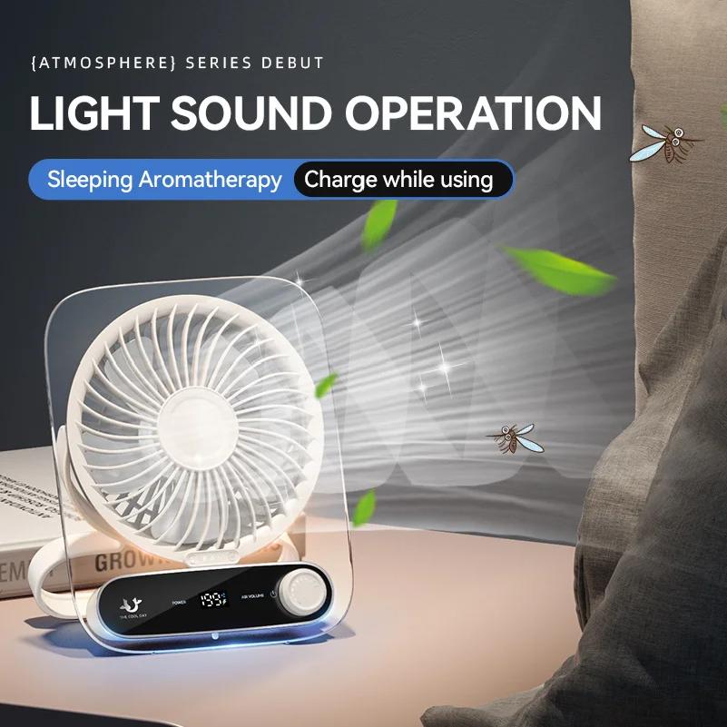 High Speed Mini Cooling Fan Portable Desk Fan Multi-Function Handheld/Desktop/Wall-Mounted for Kitchen Office Bedroom