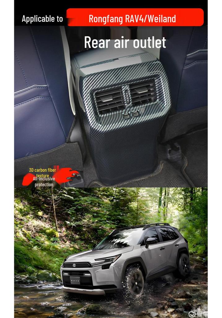 Toyota RAV4/Wildlander Rear Vent Protection & Decorative Kick Plate for 26 Models
