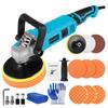 Latest Model High Output Electric Polisher 150mm Corded Buffing Machine Professional Grade Powerful Motor Detachable Handle Scratch Water Stain Mirror