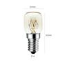 3-Pack E14 25W Oven Light Bulbs - 300°C Heat Resistant Appliance Lamp for Oven, Microwave, Cooker, Fridge - 220V Clear SES Bulbs