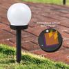 3pcs Waterproof Design Solar Bulb Lamp Solid Sealed Structure Outdoor Garden Light  Roadside Layout