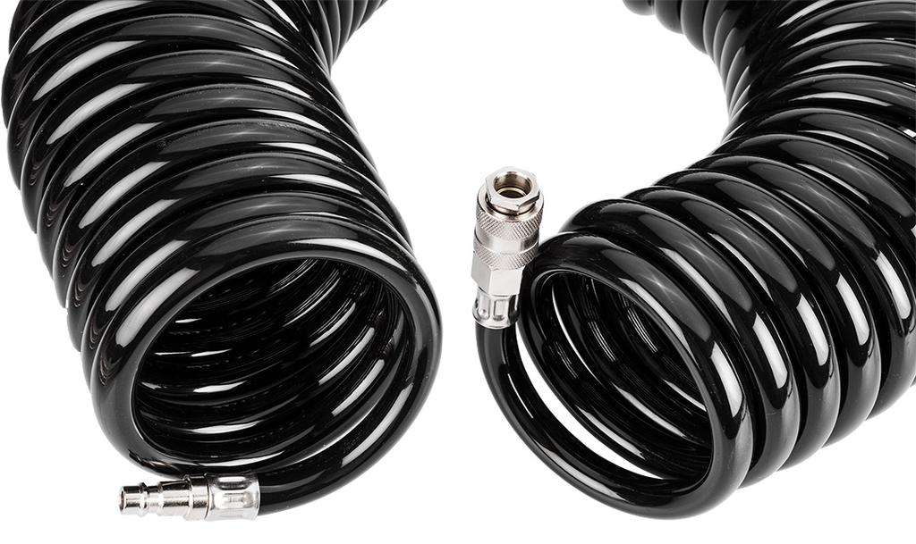 Spiral pressure hose 10.0 x 15 mm, 15 m, PU