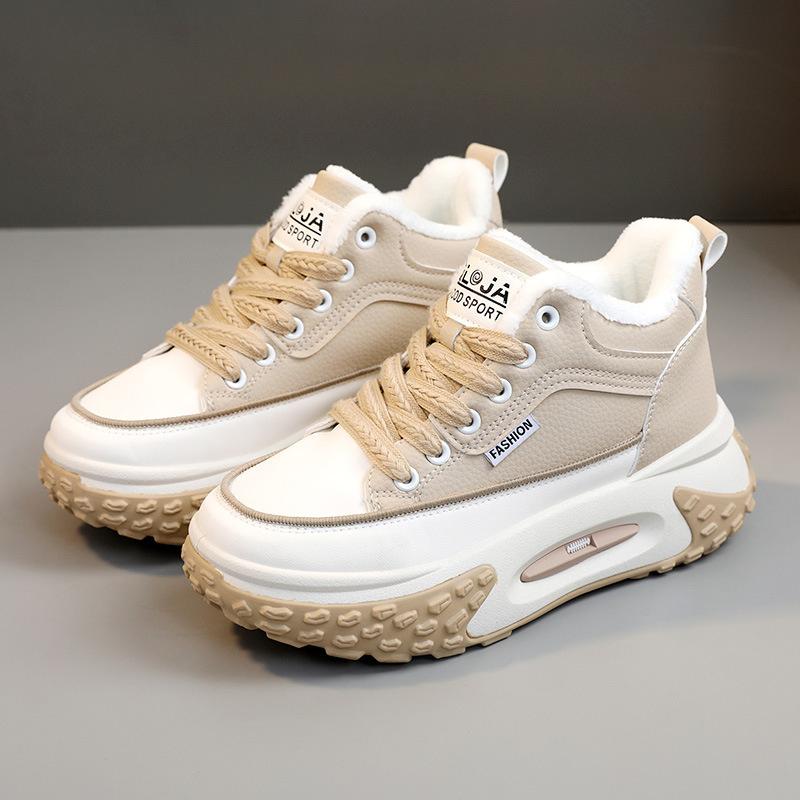 

Мода 2025 Зимние Массивные Кроссовки Обувь для Женщин Европа Увеличивающие Рост Папины Кроссовки Новые Спортивные Туфли на Платформе 36(Foot 23cm) хаки