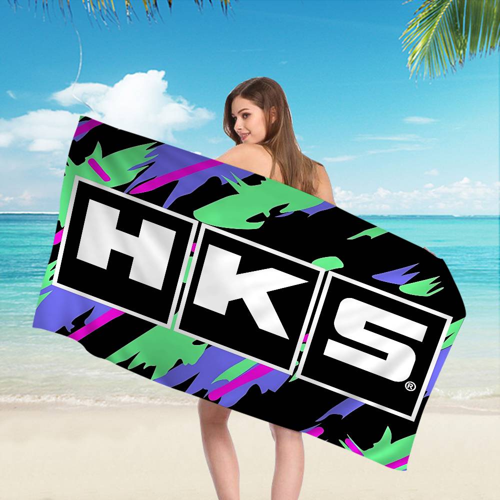 Sports Car HKS JDM Big Microfiber Beach Towels Quick Dry Towel Sand Beach Towels Pool Towel For Travel Swim Pool Yoga