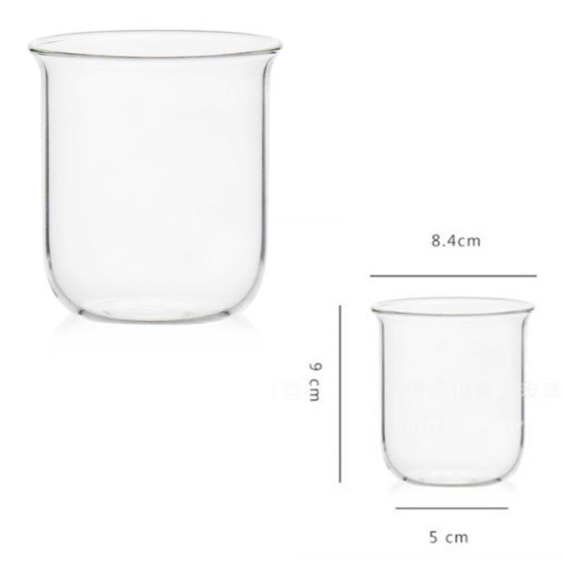 Ins Style Glass Cup 310ML 10.5OZ Heat-resistant Thickened Drinkware Transparent Tea Juice Milk Coffee Mug Home Water Glasses Mug