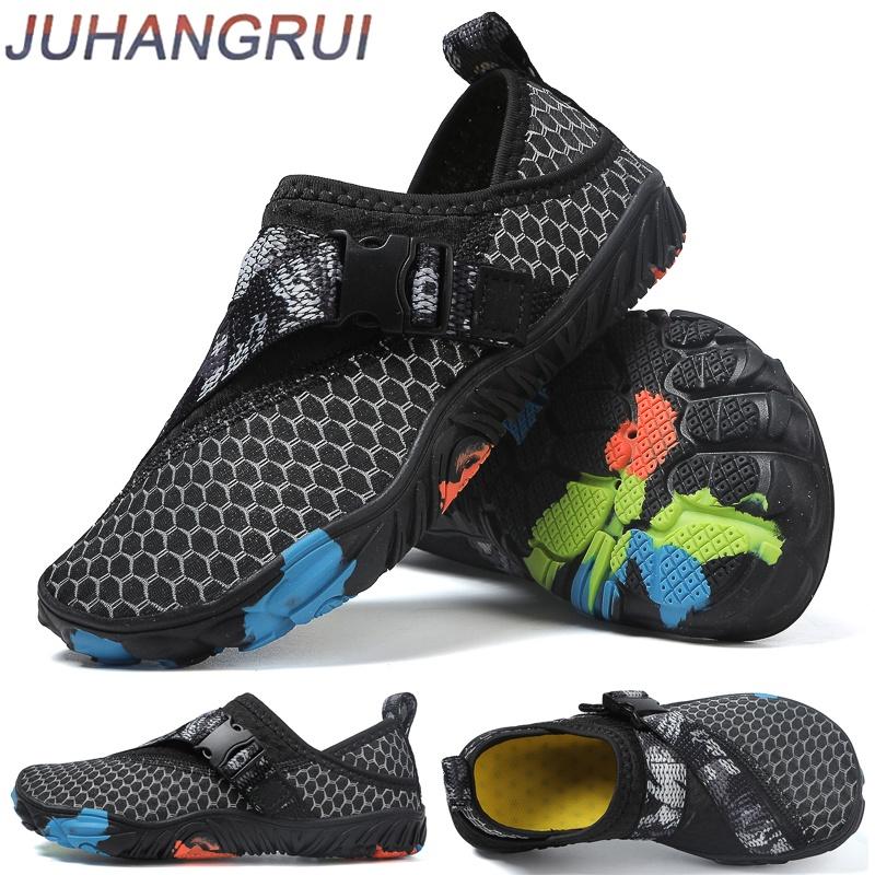 Parent-child Water Shoes Quick Dry Beach Barefoot Shoes Lightweight Sneakers Mens Hiking Surfing Boating Fishing Shoes Non-slip