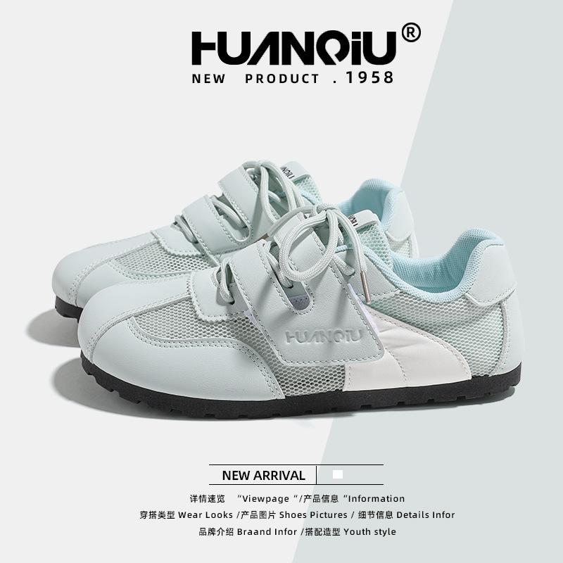 Global women's shoes mesh breathable flat baseplate shoes women's KMXFX8093 summer new trend versatile German training shoes women