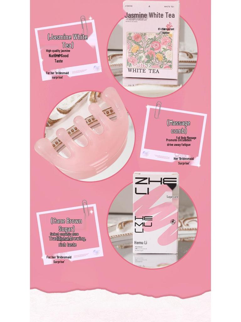 Elegant Brudtärnepresentuppsättning: Praktisk & Kreativ Bröllopsgåva för Kvinnor