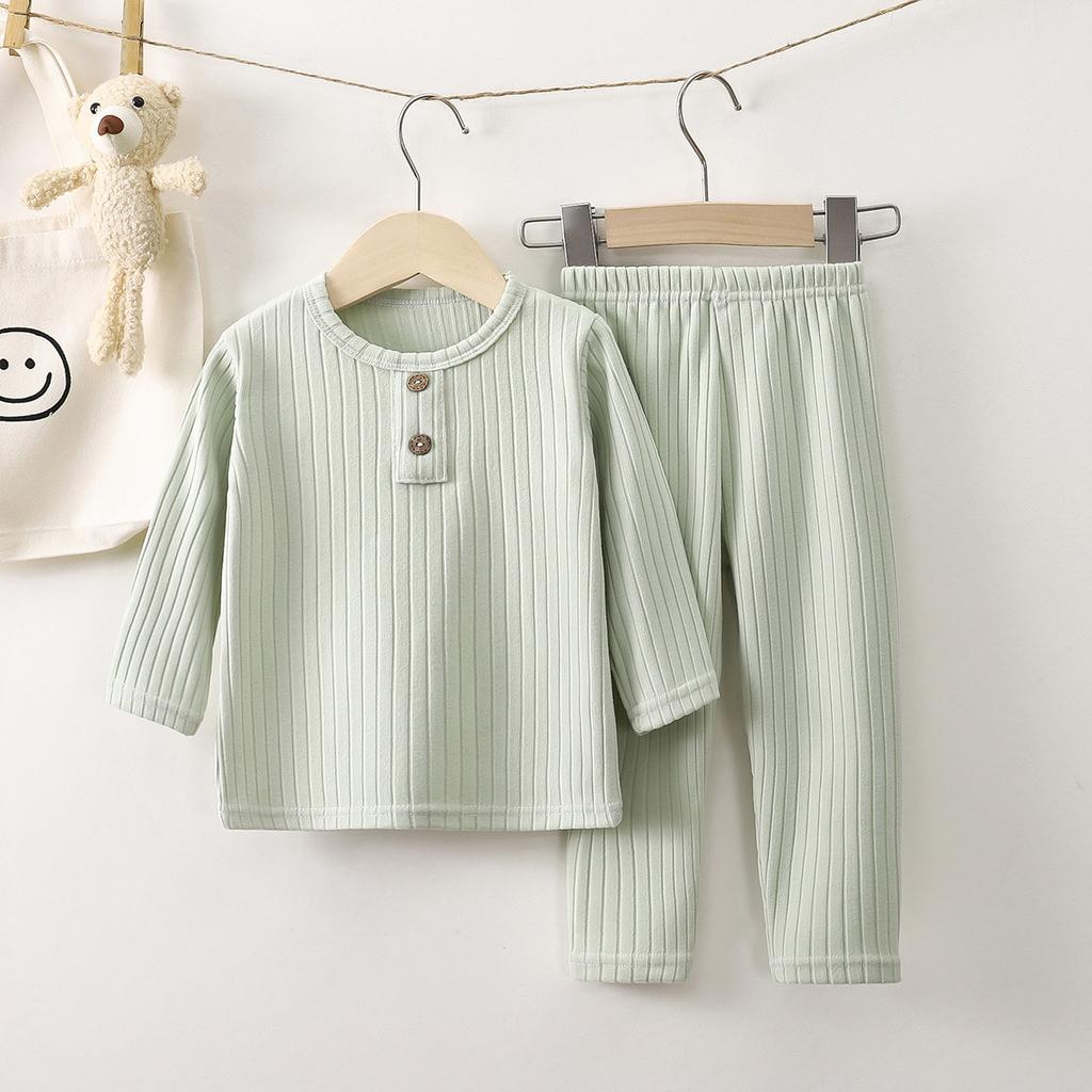 Children's Underwear Set, Korean Edition Spring New Clothes, Boys' De Rong Girls' Baby, Keng Tiao Home Clothes, Children's Clothing