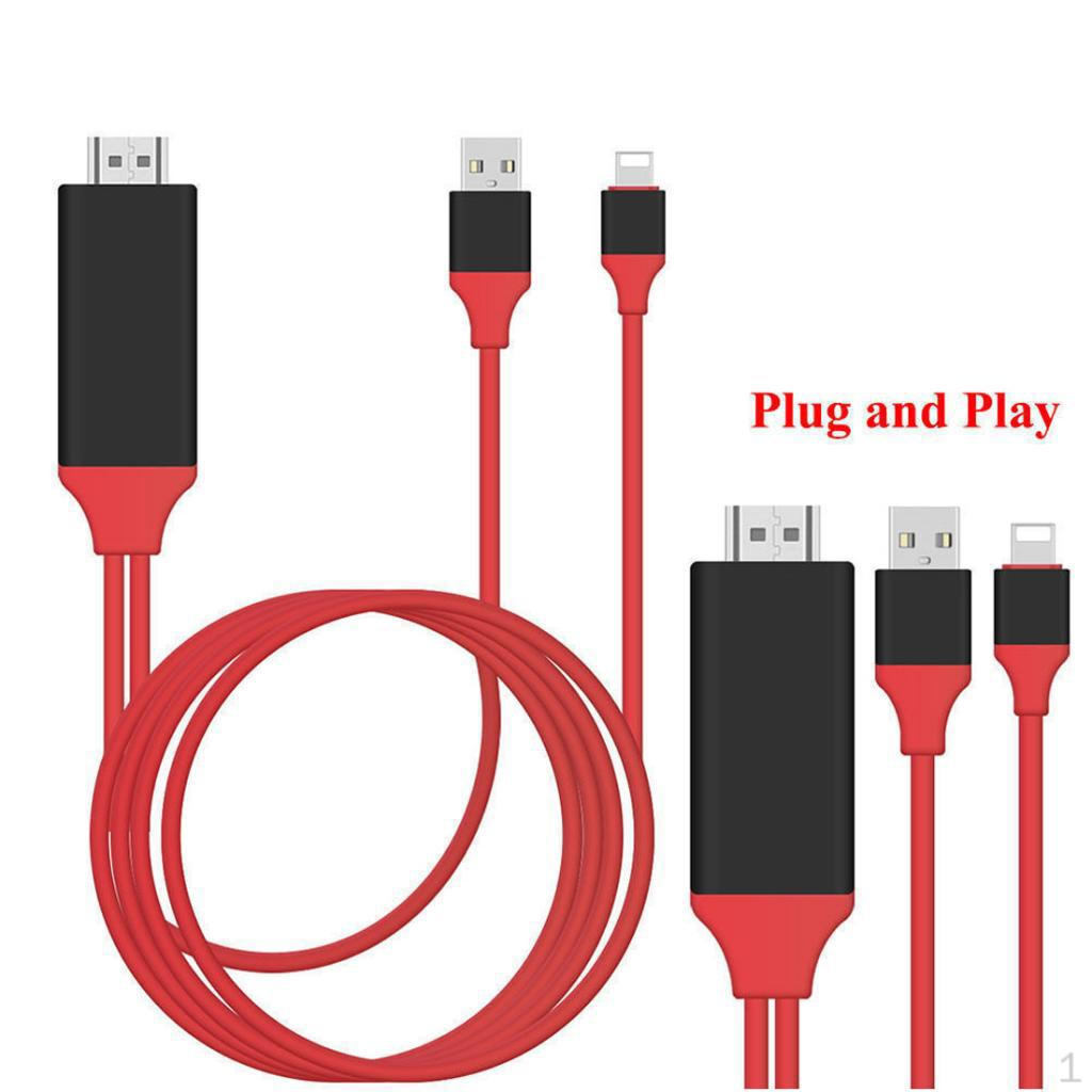 

Кабель USB-HDMI HDTV-телевизор, цифровой AV-адаптер для iPhone 5/6/7
