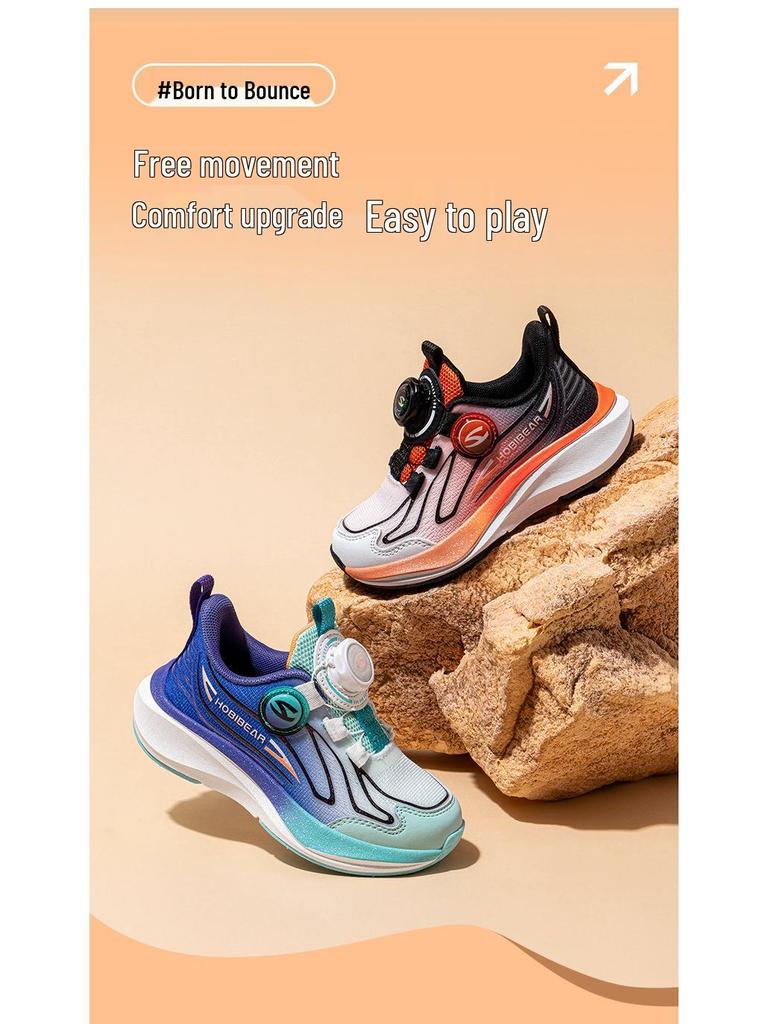 Scarpe da Ginnastica Traspiranti Happy Bear a Doppia Rete per Bambini - Scarpe da Corsa Primavera/Autunno per Ragazzi