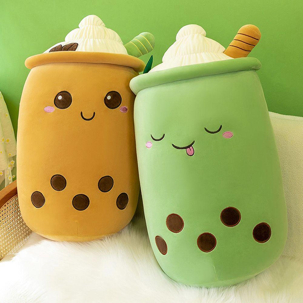 Panda Kids Toys Sleeping Pillow Milk Tea Cup Plush Toy Plushie Toy Tea Cup Cushion Stuffed  Doll