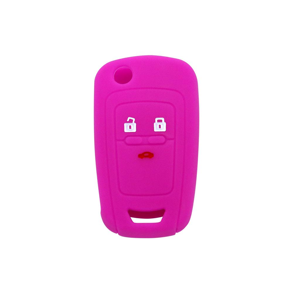Chevrolet Cruze 3-Button Silicone Key Cover (No Logo) - Soft Rubber for Aveo