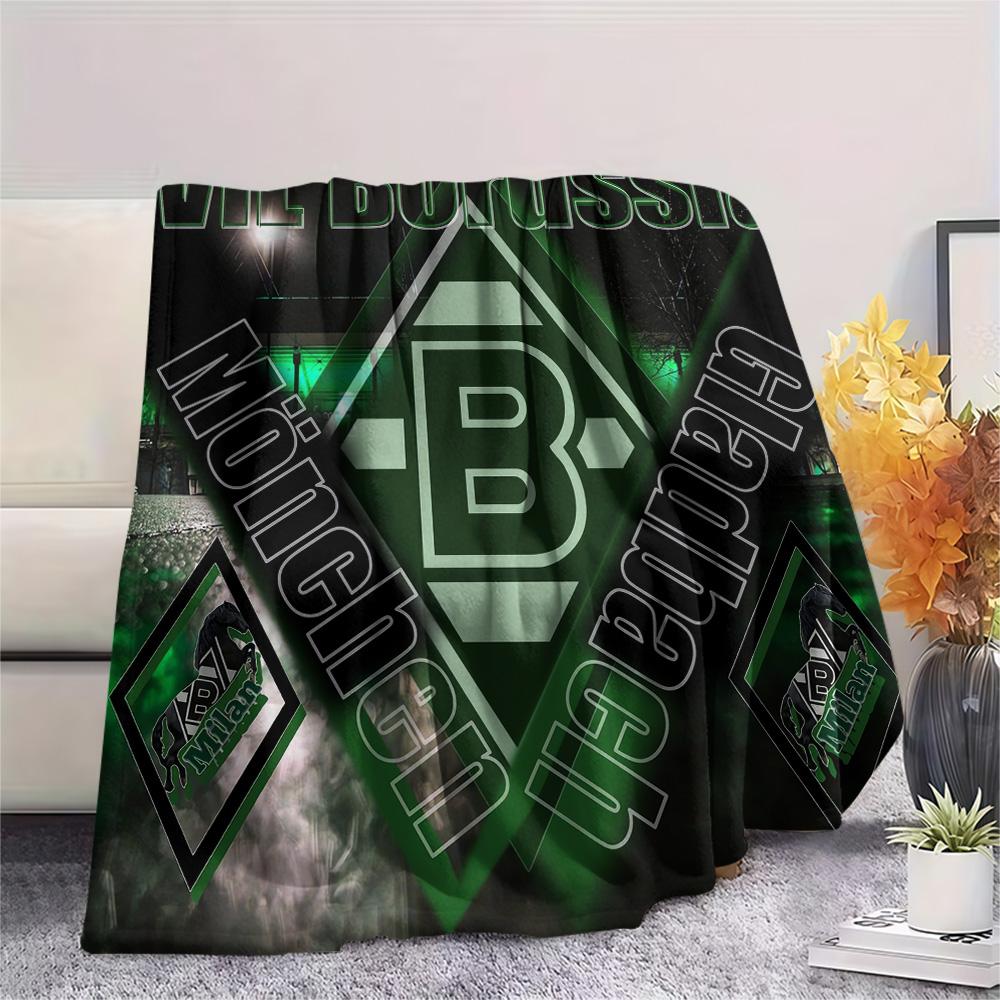 Borussia Print Flannel Blanket, High quality Comfortable for All Seasons, Home Decor, Warmth and Comfort, Perfect for Christmas Gifts