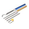 A25F-6-In-1 Woodturning Tool Set With Carbide Inserts And Swan Neck Aluminum Handle For Woodworking Lathe