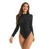 Solid Color Womens One Piece Swimsuit With Padded Bust Support Swimming Pool Beach Vacation Sport