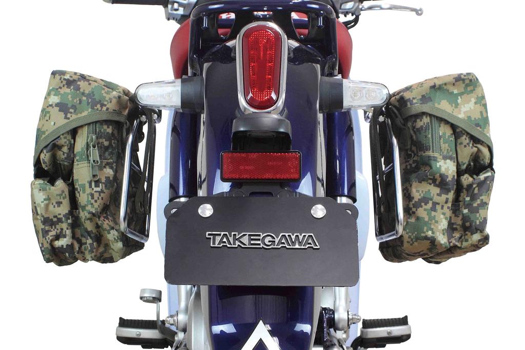 SP TAKEGAWA Seitentaschenhalterung verchromt LR Set und rechts Super Cub C125 (Linkes Set) 09-11-0266