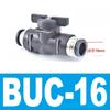 Type BUC 4mm 6mm 8mm 10mm 12mm Pneumatic Push In Quick Joint Connector Hand Valve To Turn Switch Manual Ball Current-limiting