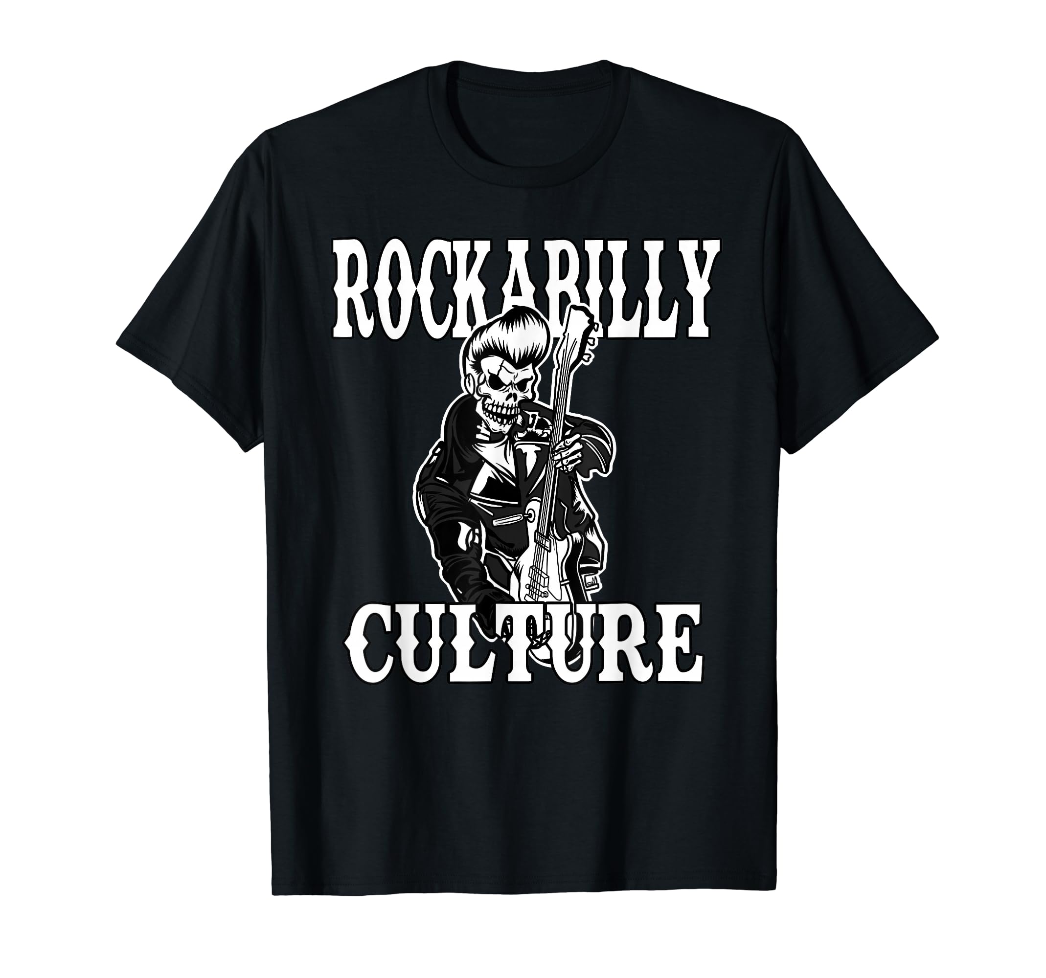 

Rockabilly Culture Rock Skull Tattoo Pinup Rockabilly T-Shirt