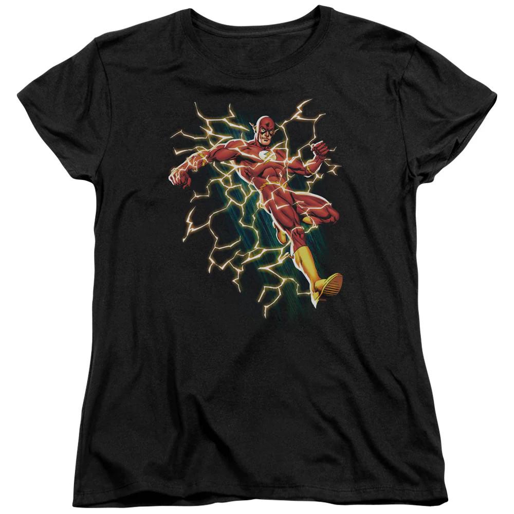 

Justice League Electric Death Womens T Shirt Black S