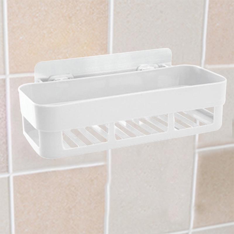 Wall-Mounted Punch-Free Suction Cup Bathroom Organizer