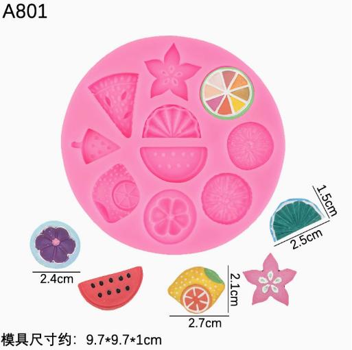 Banana Lemon Strawberry Grape Cake Silicone Sugarcraft Mold Resin Tools Chocolate Cupcake Baking Fondant Cake Decorating Tools
