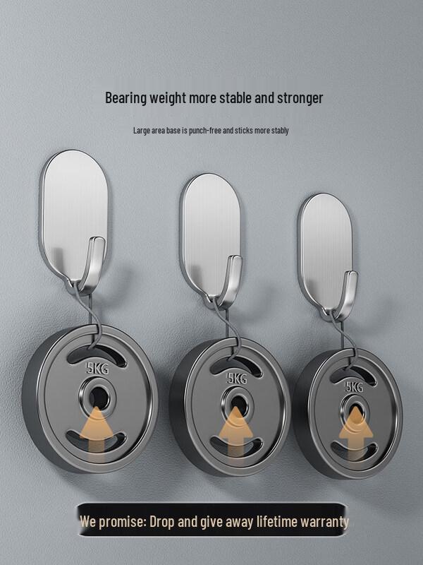 LIEI No-Drill Stainless Steel Adhesive Hook