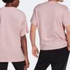 adidas Drop Shoulder Sleeve T Shirt Unisex Pink H65778