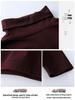 Women's High Neck Fleece-Lined Loose Long Sleeve T-shirt - 2024 Trendy Autumn/Winter Korean Style