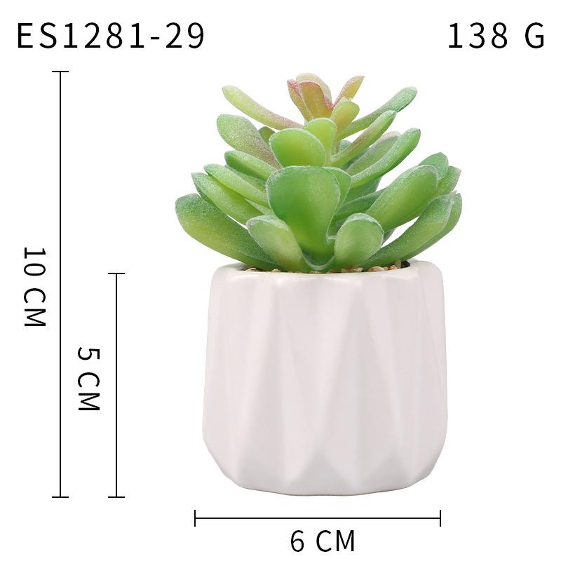 Small, Wavy Cup-Shaped Simulated Succulent Plant Potted Plant, Nordic Office Furniture Fresh Decoration