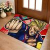 Anime Academia All Might Cartoon Floor Mat Cozy Flannel Soft Thick Non-Slip Mat For Living Room Bedroom Kitchen Decor Rugs