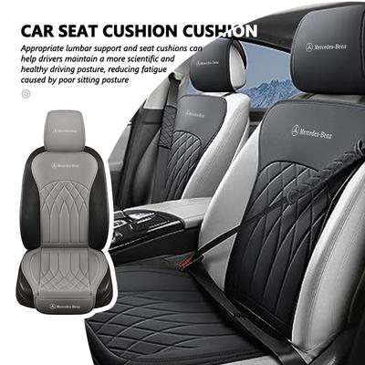 Lmjp5 For Benz Leather Car Seat Cover Soft Anti-slip Protective Cushion Headrest Protection Cover AMG W213 W124 W108 W126 Exclusive