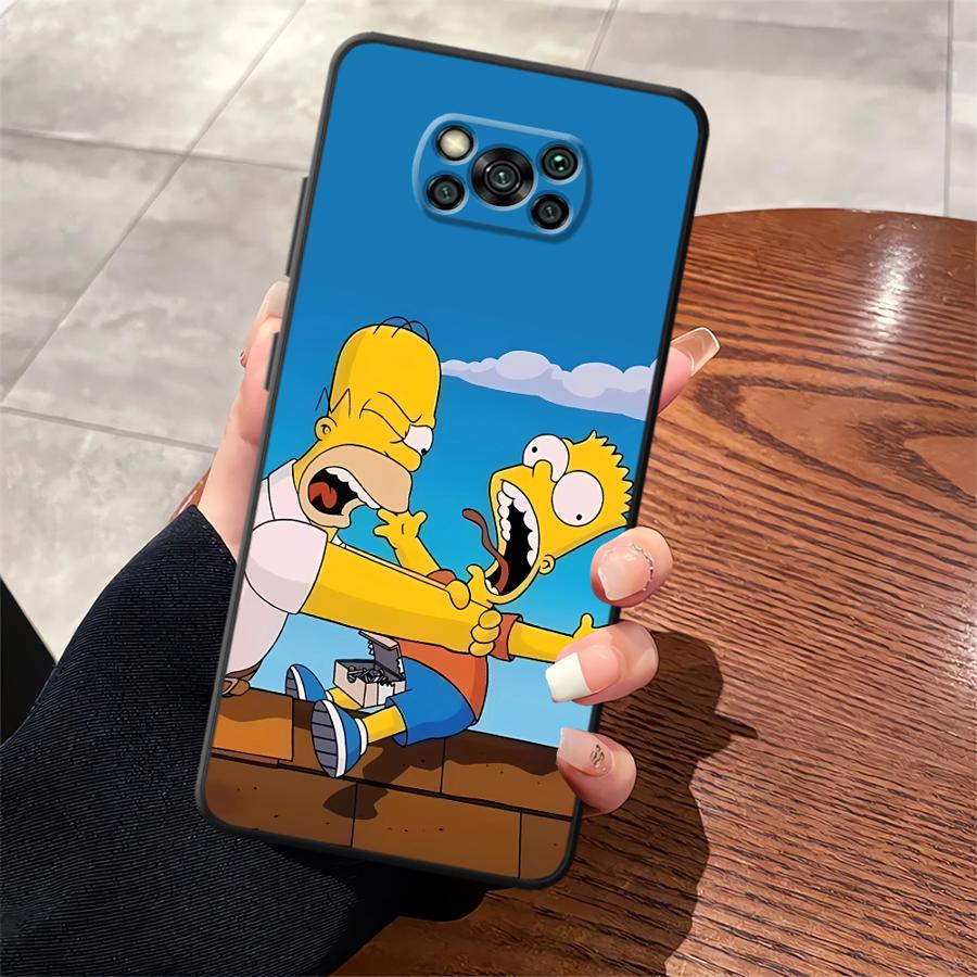 

Funda Phone Cover Case for Xiaomi Poco F8 M5 C50 C61 C75 C71 X3 X4 X5 X7 Pro F3 M3 M4 M7 Pro F1 Cute S-simpsons Poco X3 NFC
