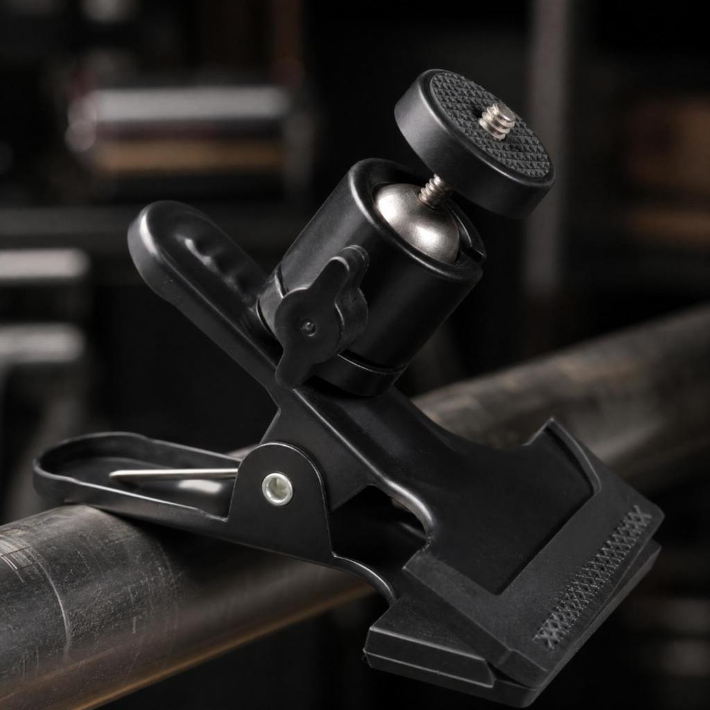 Clamp-Style Camera Mounting Bracket Multi-Function for Tabletop Recording