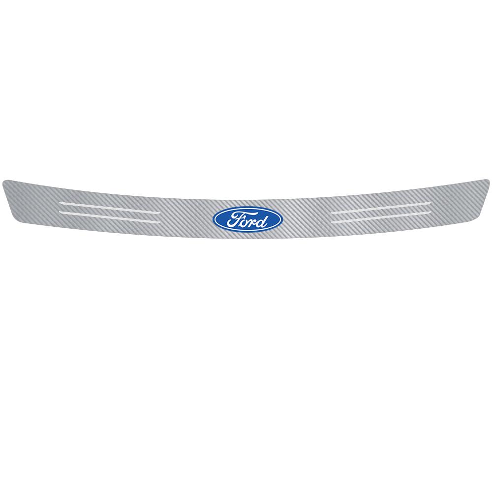 1Pcs Car Carbon Fiber Trunk Load Edges Badge Decoration Sticker For Ford Fiesta Mondeo Fusion Explorer Escape Shelby Edge Taurus
