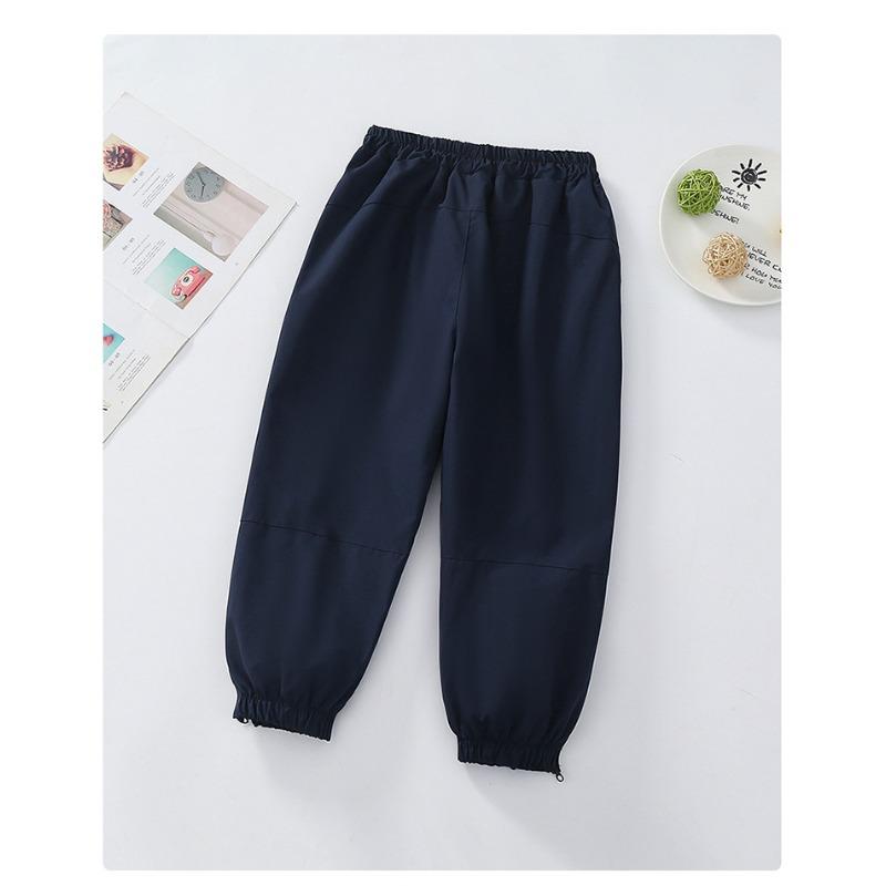 Boys Big Kids Loose Outdoor Windproof Solid Softshell Long Pants