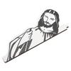 Jesus I Saw That Door Sitter Wooden Smoothly Surfaces I Saw That Sign Door Frame Sign Decoration for Mirror Bedroom Black White Left