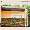 2D Greenery Stone Wall Backdrop for Outdoor Patio and Balcony Decor