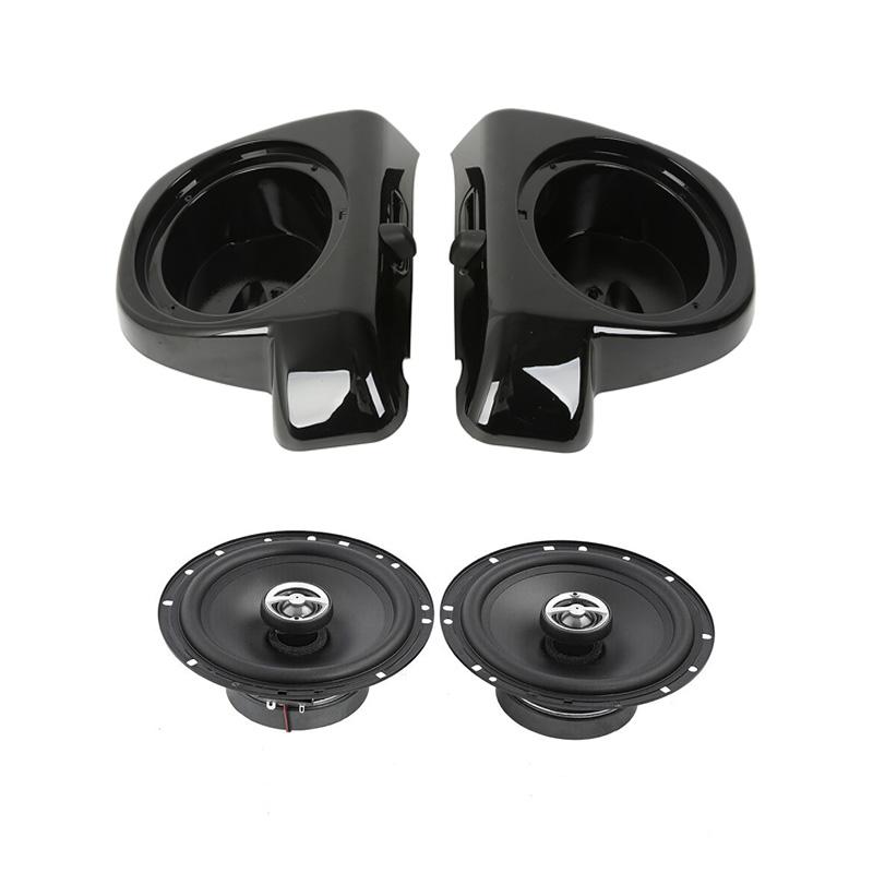 Motorcycle 6.5" Speaker Pod Boxes Lower Vented Fairing For Harley Touring Electra Glide Road King Street Glide 2014-2023