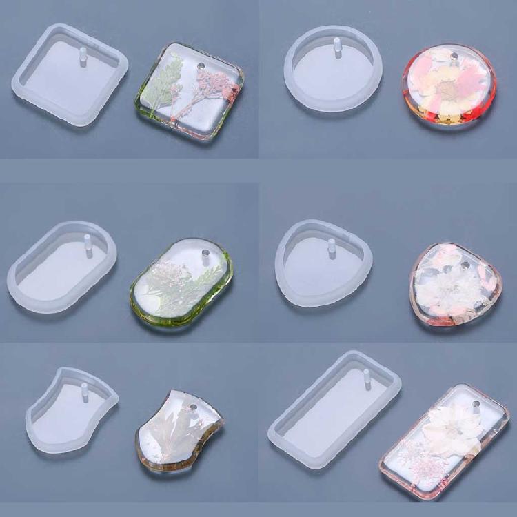 Handicrafts Necklace Mold DIY Crafts Keychain Jewelry Pendant Resin Casting Mold