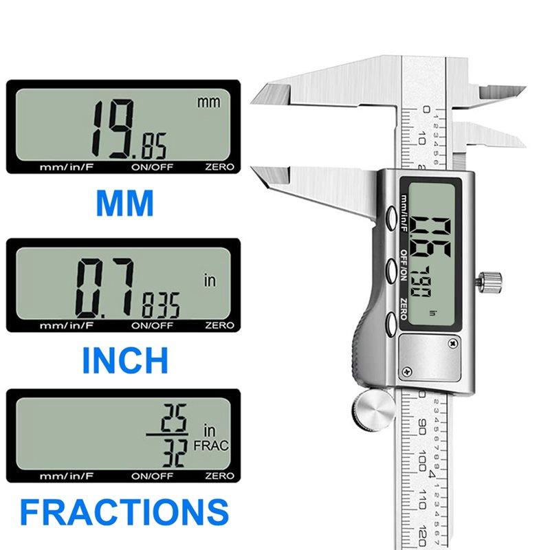 ABBP-Vernier Caliper With Large LCD Screen, Versatile Measurement Tool For DIY And Professional Use