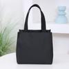 Fashionable Oxford Fabric Built-in Insulation Layer Zipper Sealed Lunch Bag, Portable Handbag for Bento Box, Picnic