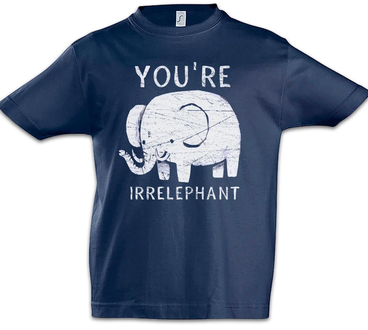 You re Irrelephant Kids Boys kids boys T-Shirt Africa Elephant Fun Geek Nerd Elephant 160