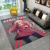Cartoon Zero Two Sexy Girl DARLING in FRANXX  Carpet Rug for Bedroom Living Room Sofa Doormat Home Decor,Kid Area Rug Non-slip