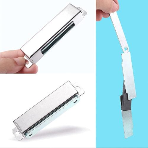 YUQI? Strong Magnetic Catch, Stainless Steel, 30kg Capacity, Magnetic Catch Latch, Door Stopper for Furniture Doors, Cupboards, and Cupboards (Pack of